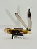 Case XX 06540 Amber Bone Peach Seed Jig Trapper with Pocket Clip, photo 1
