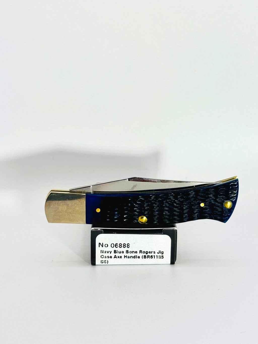 Case XX 06888 navy blue bone Axe Handle with red shield, photo 8