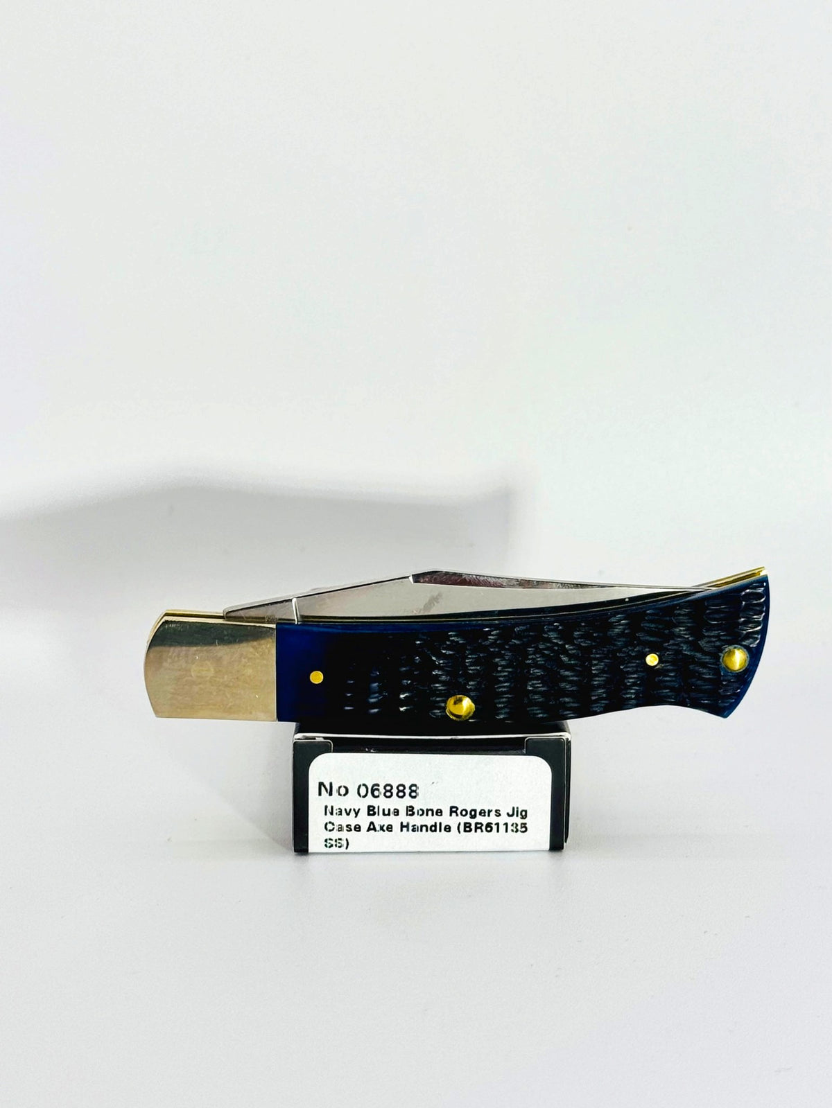 Case XX 06888 navy blue bone Axe Handle with red shield, photo 8
