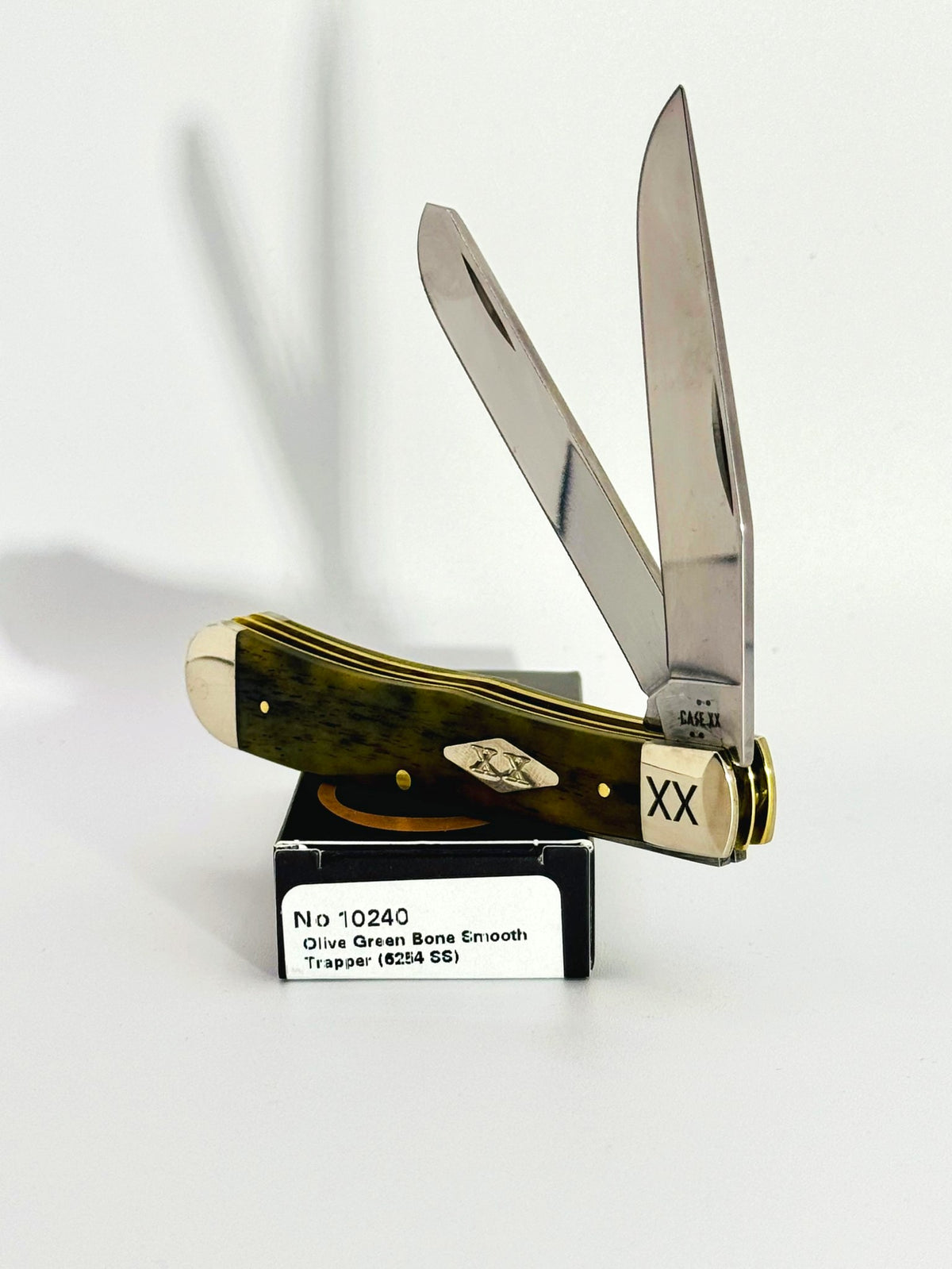 Case XX 10240 smooth olive green bone Trapper SFO, photo 2