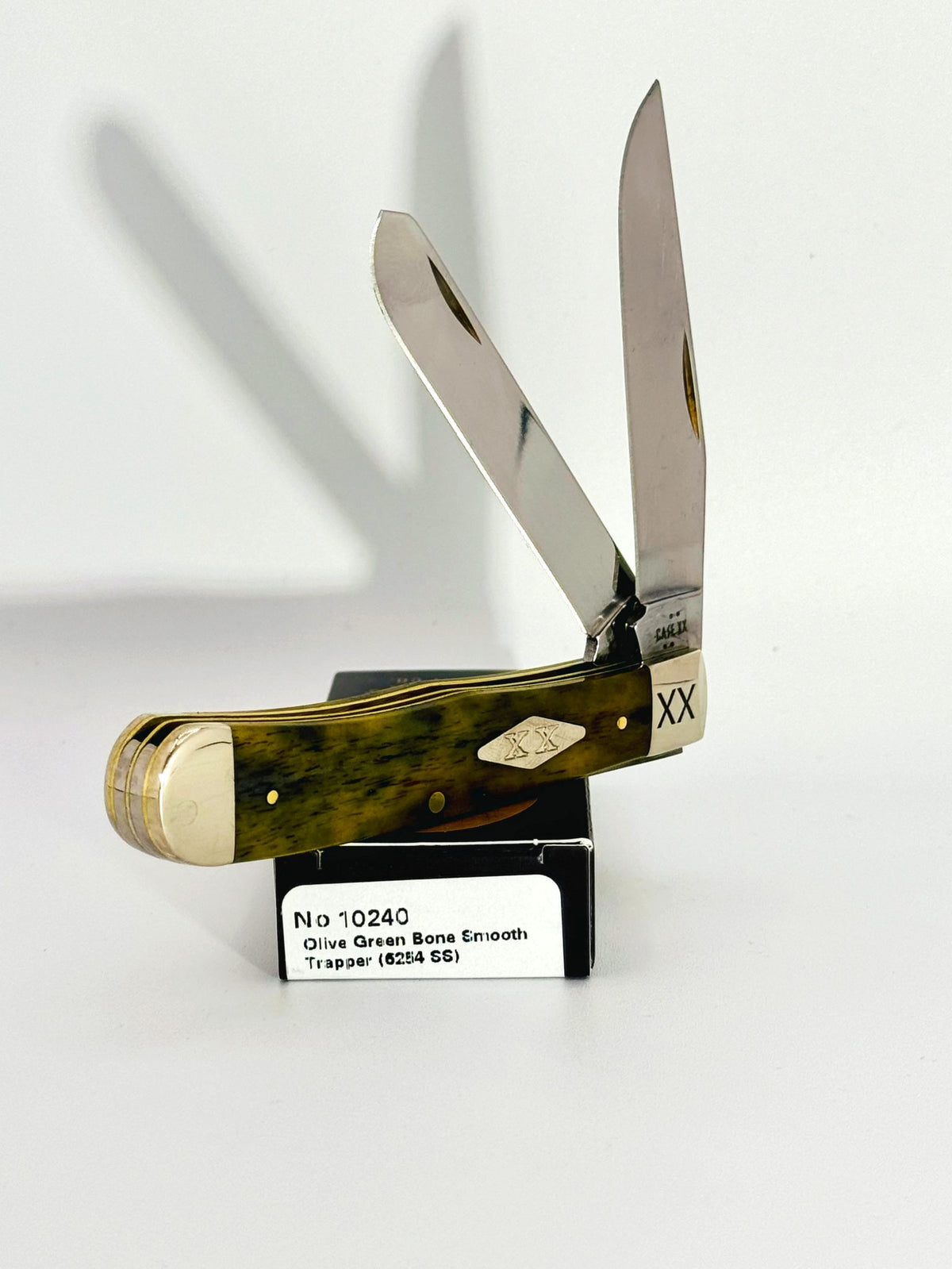 Case XX 10240 smooth olive green bone Trapper SFO, photo 3
