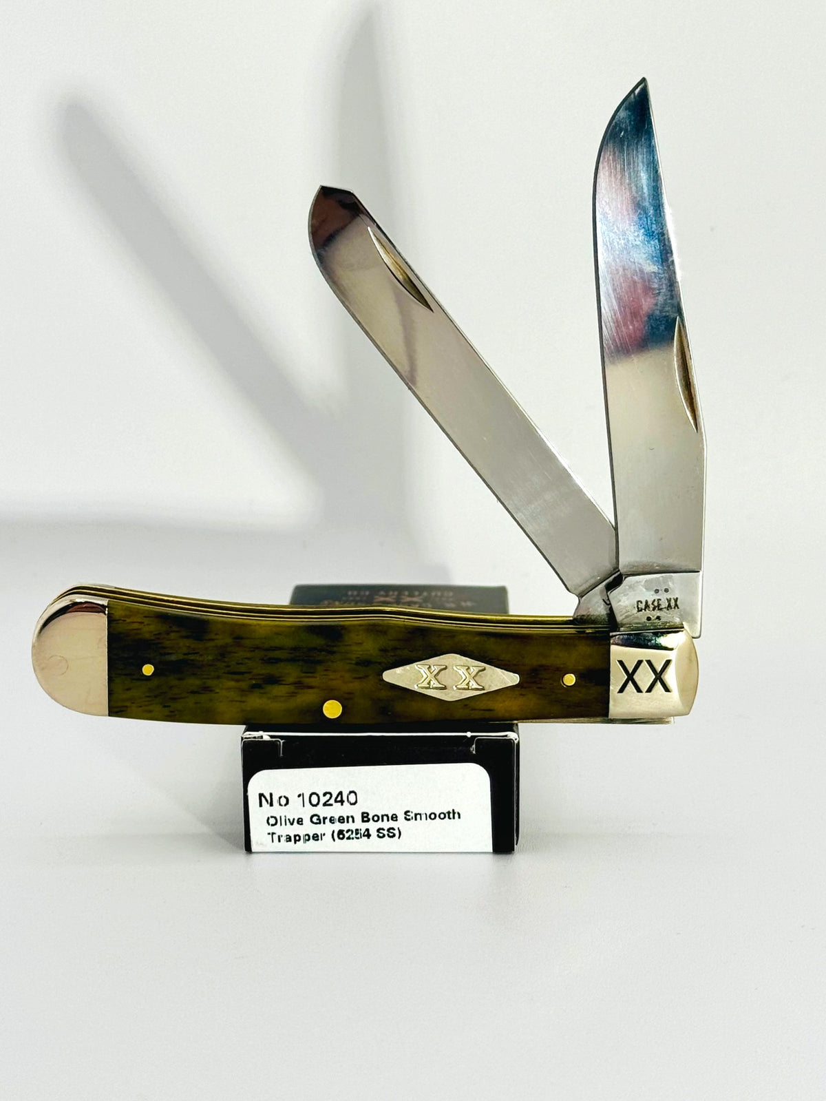 Case XX 10240 smooth olive green bone Trapper SFO, photo 1