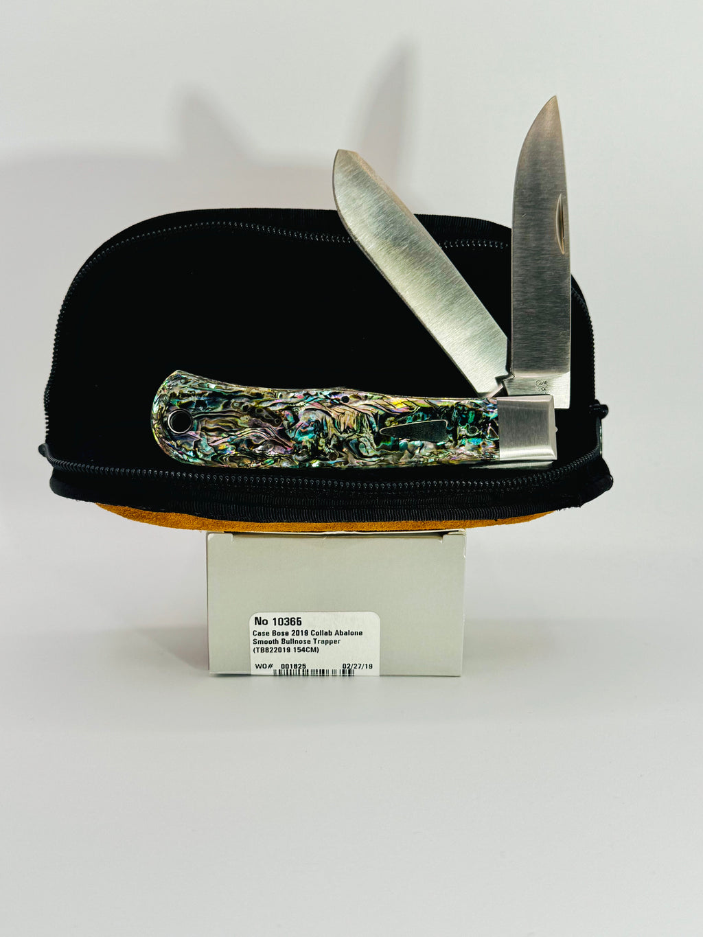 Case XX 10365 Tony Bose Smooth Abalone Bullnose Trapper, photo 1