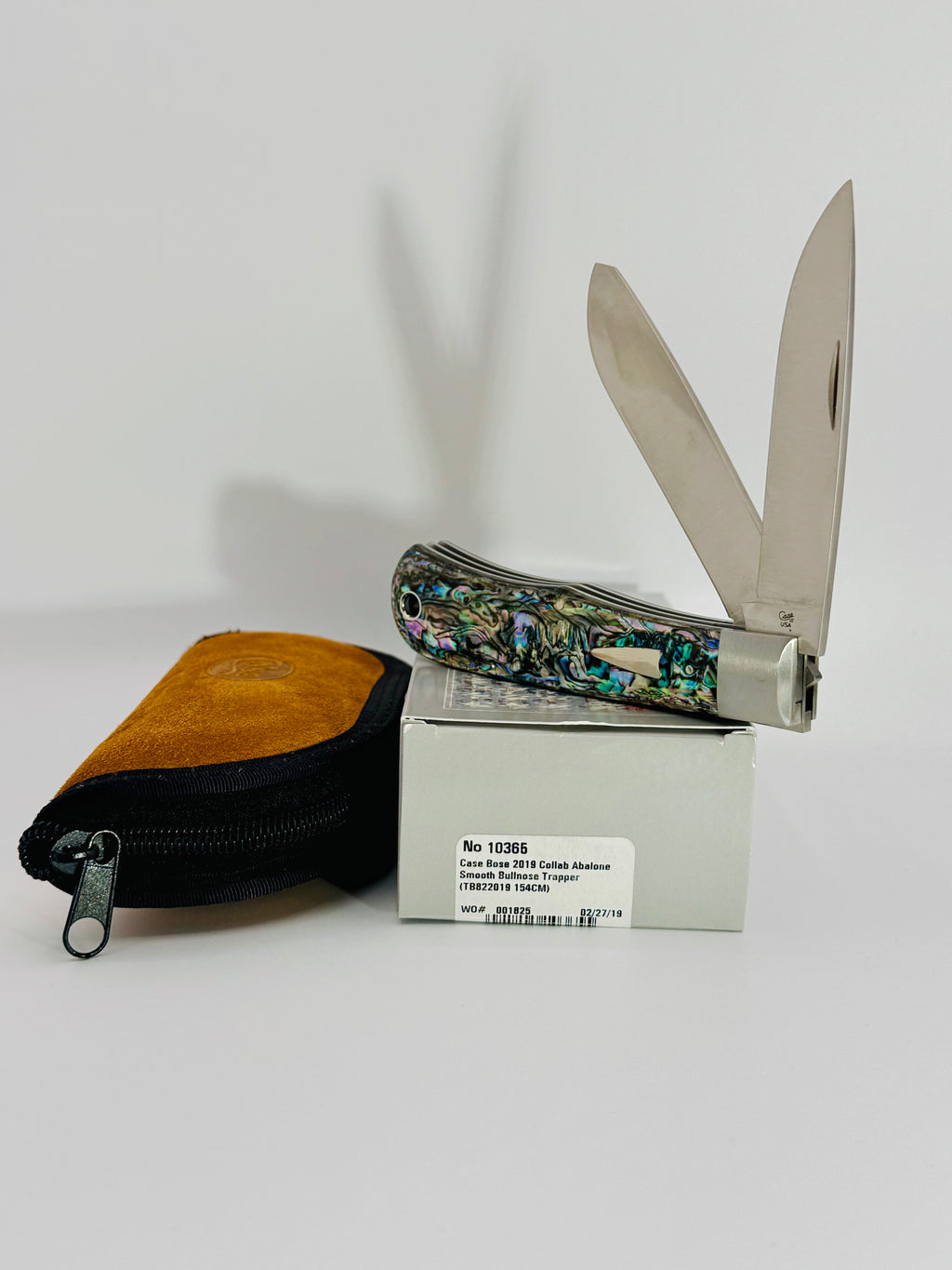 Case XX 10365 Tony Bose Smooth Abalone Bullnose Trapper, photo 2