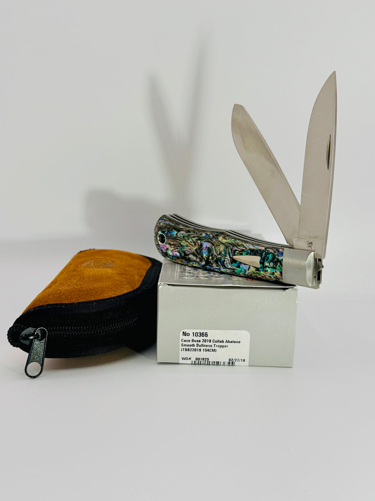 Case XX 10365 Tony Bose Smooth Abalone Bullnose Trapper, photo 2