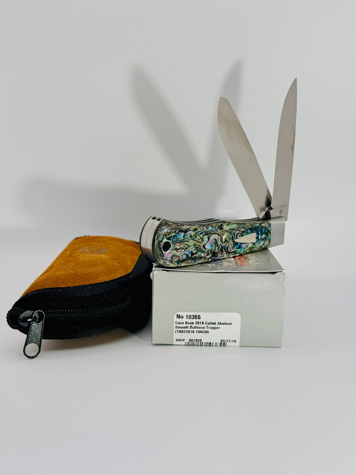Case XX 10365 Tony Bose Smooth Abalone Bullnose Trapper, photo 3