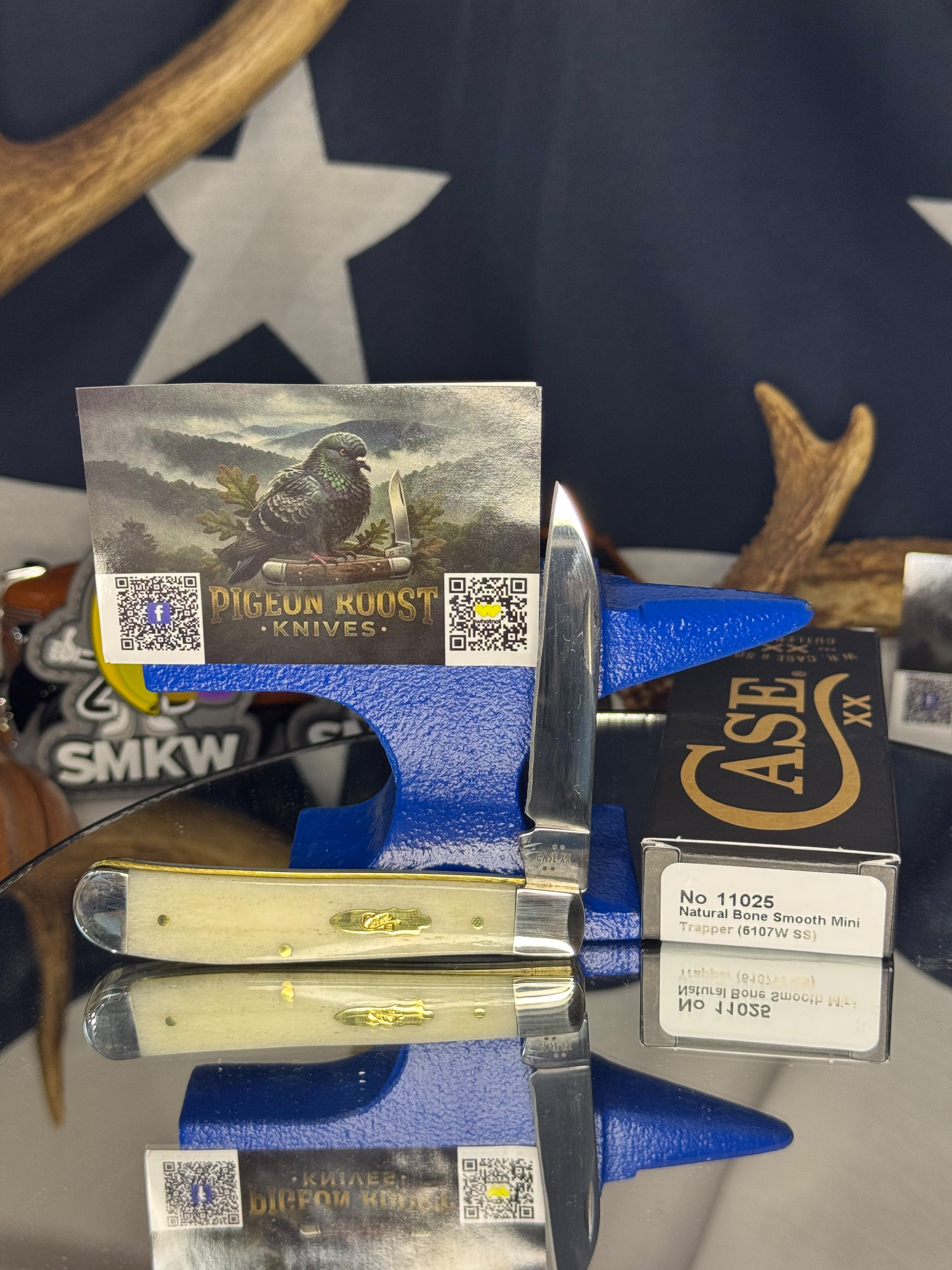 Case XX Smooth Natural Bone Mini Trapper (Wharncliffe) – No. 11025