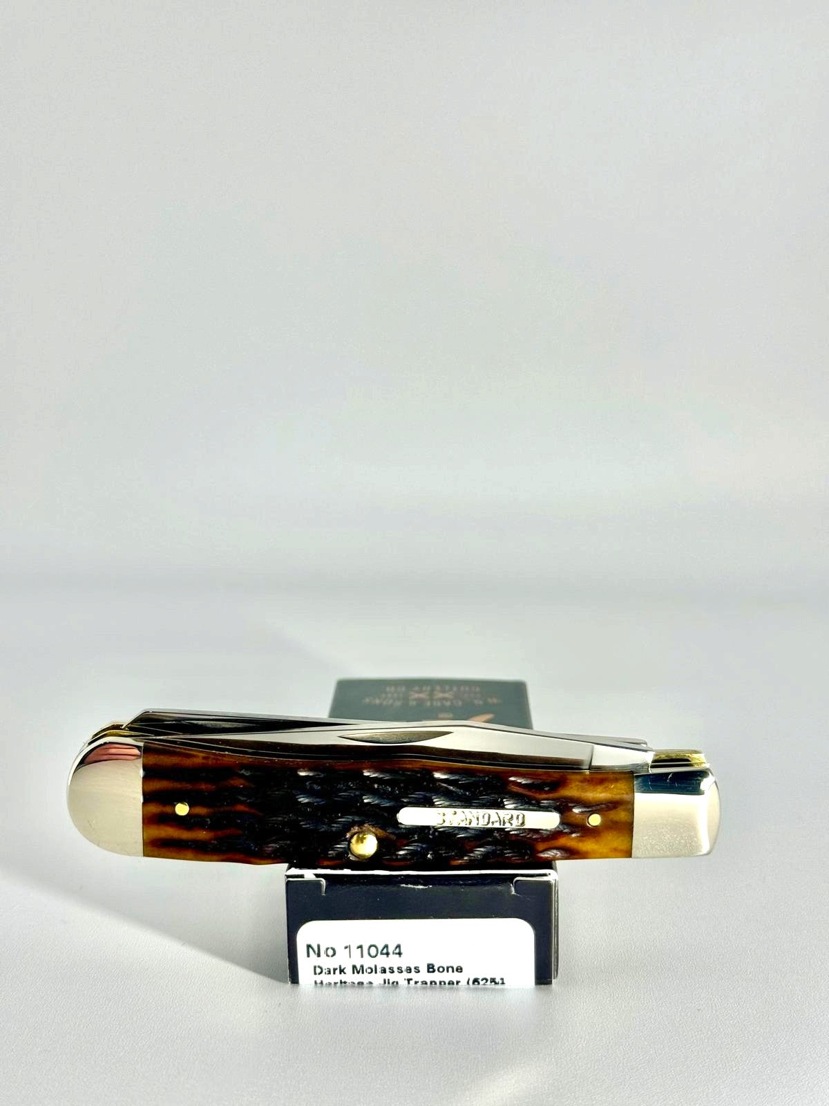 Case XX 11044 Heritage Jig dark molasses bone Trapper, photo 7