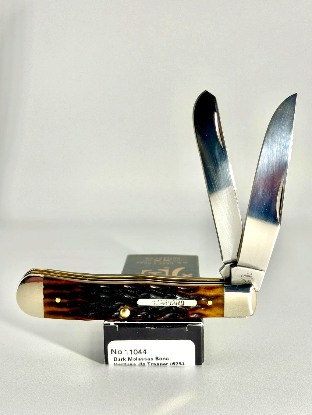 Case XX 11044 Heritage Jig dark molasses bone Trapper, photo 1