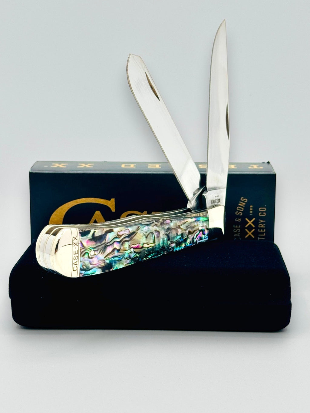 Case XX 12000 Genuine Abalone Trapper with Felt Box — photo 3