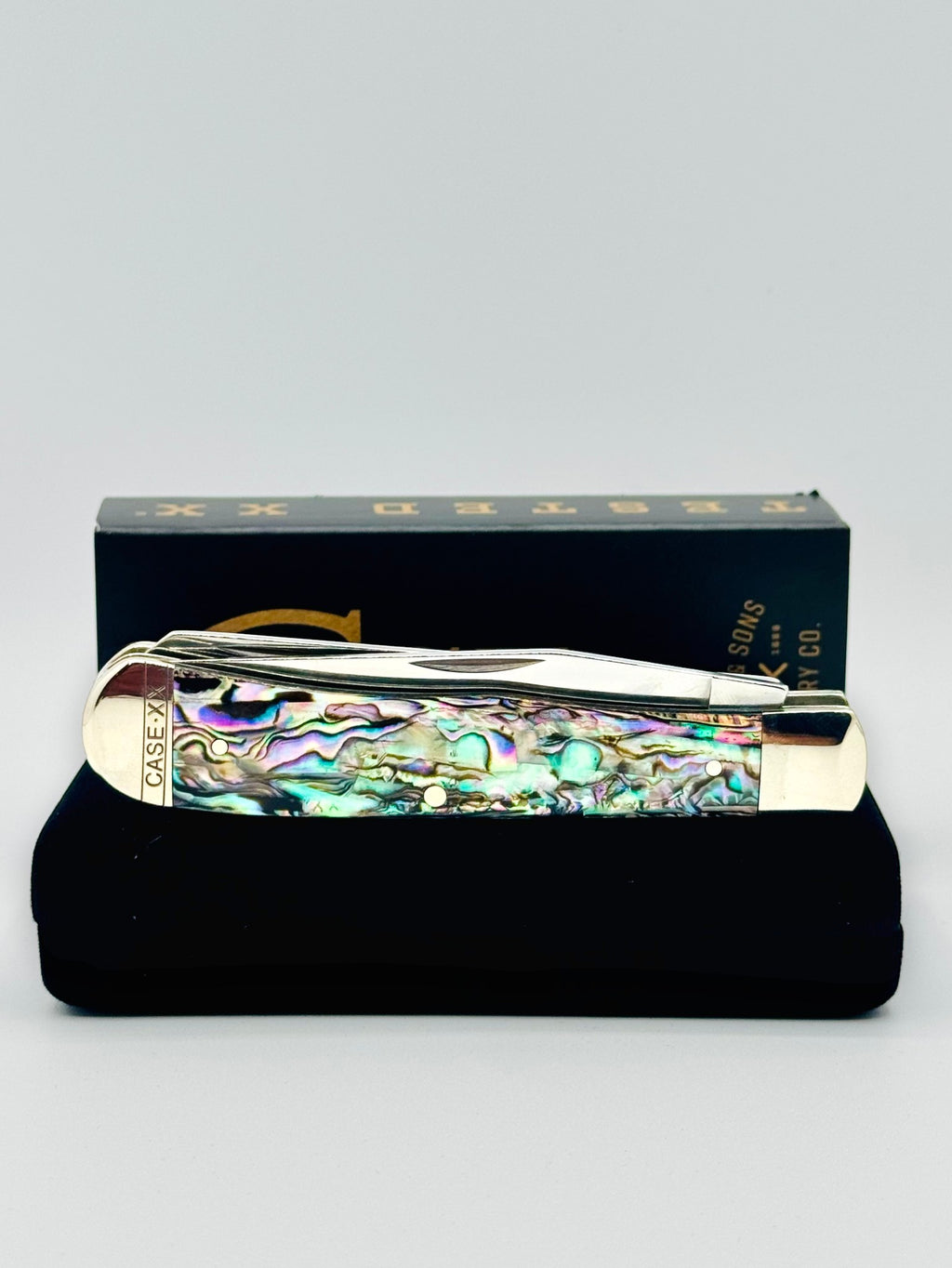 Case XX 12000 Genuine Abalone Trapper with Felt Box — photo 7