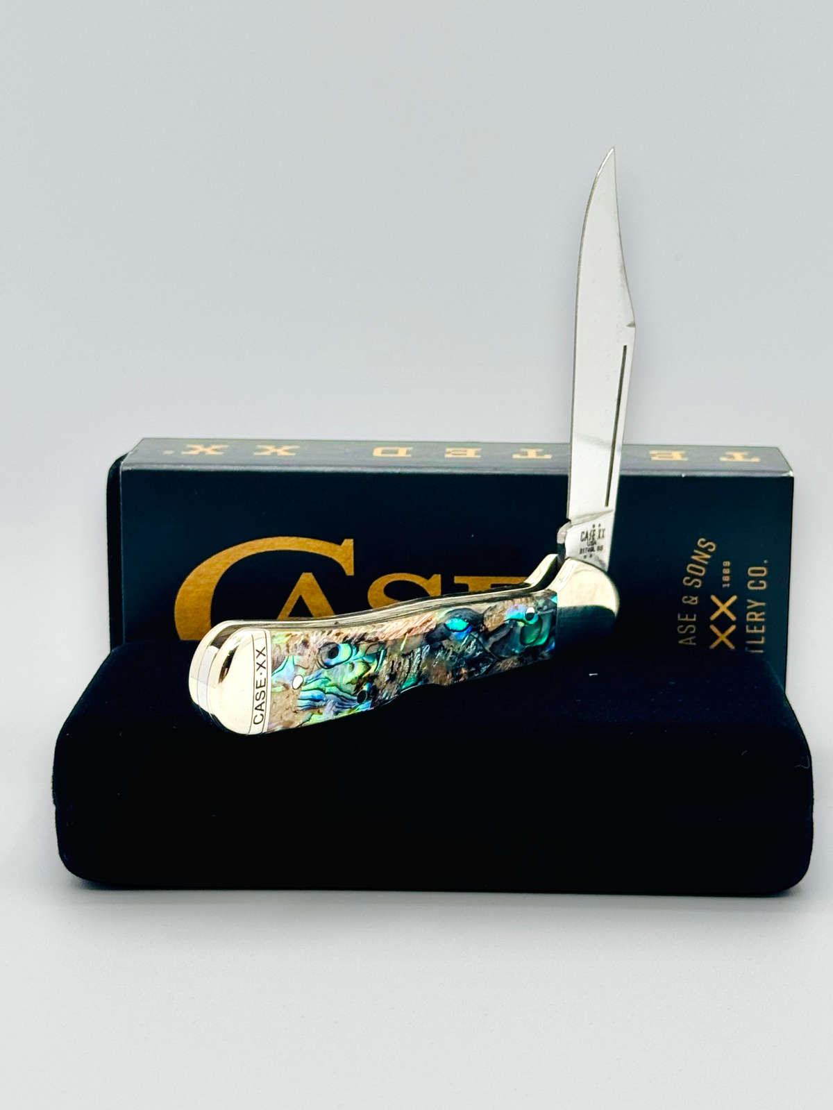 Case XX 12020 Genuine Abalone Mini CopperLock — photo 3