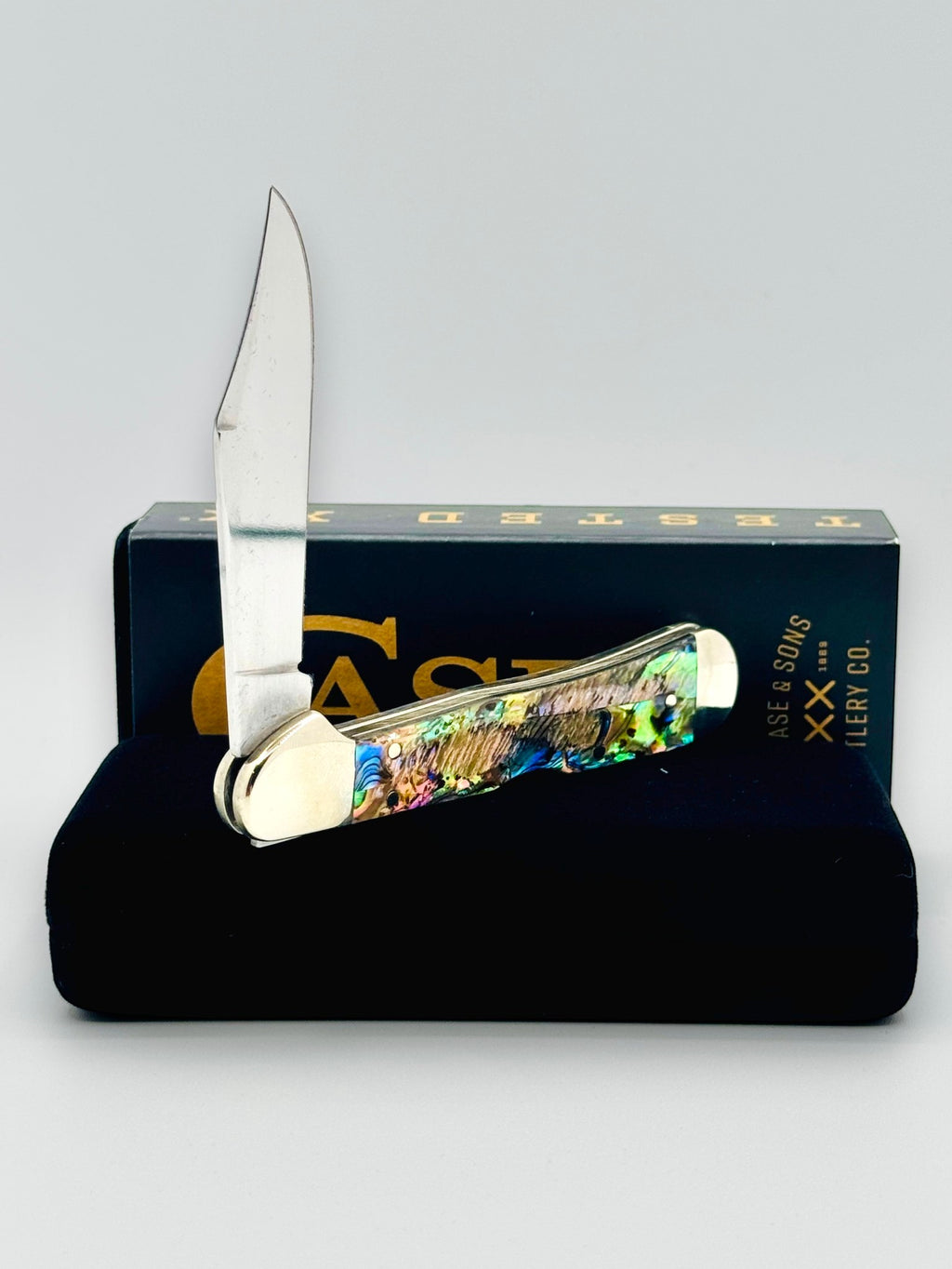 Case XX 12020 Genuine Abalone Mini CopperLock — photo 5
