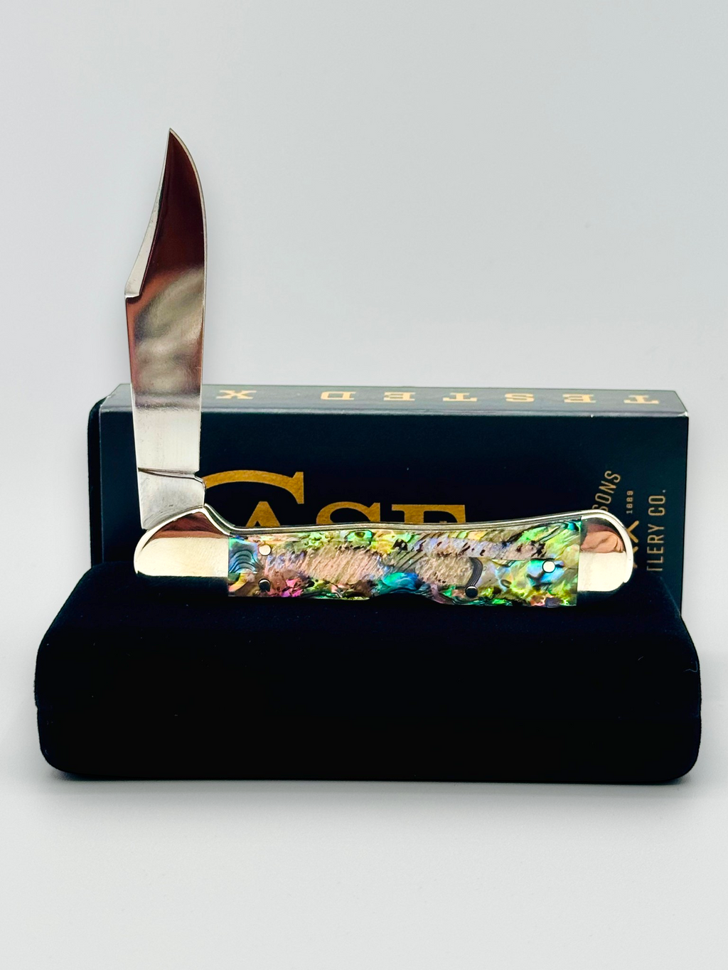 Case XX 12020 Genuine Abalone Mini CopperLock — photo 6