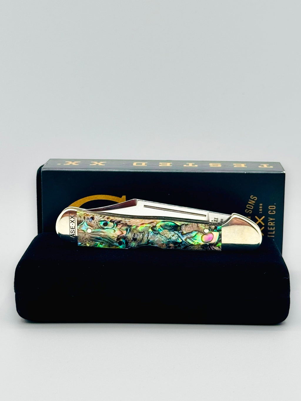Case XX 12020 Genuine Abalone Mini CopperLock — photo 7