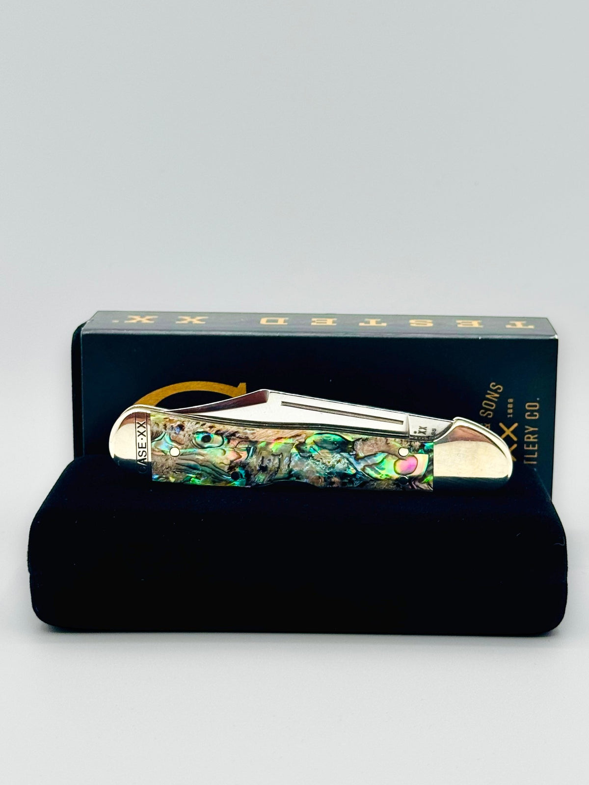 Case XX 12020 Genuine Abalone Mini CopperLock — photo 7