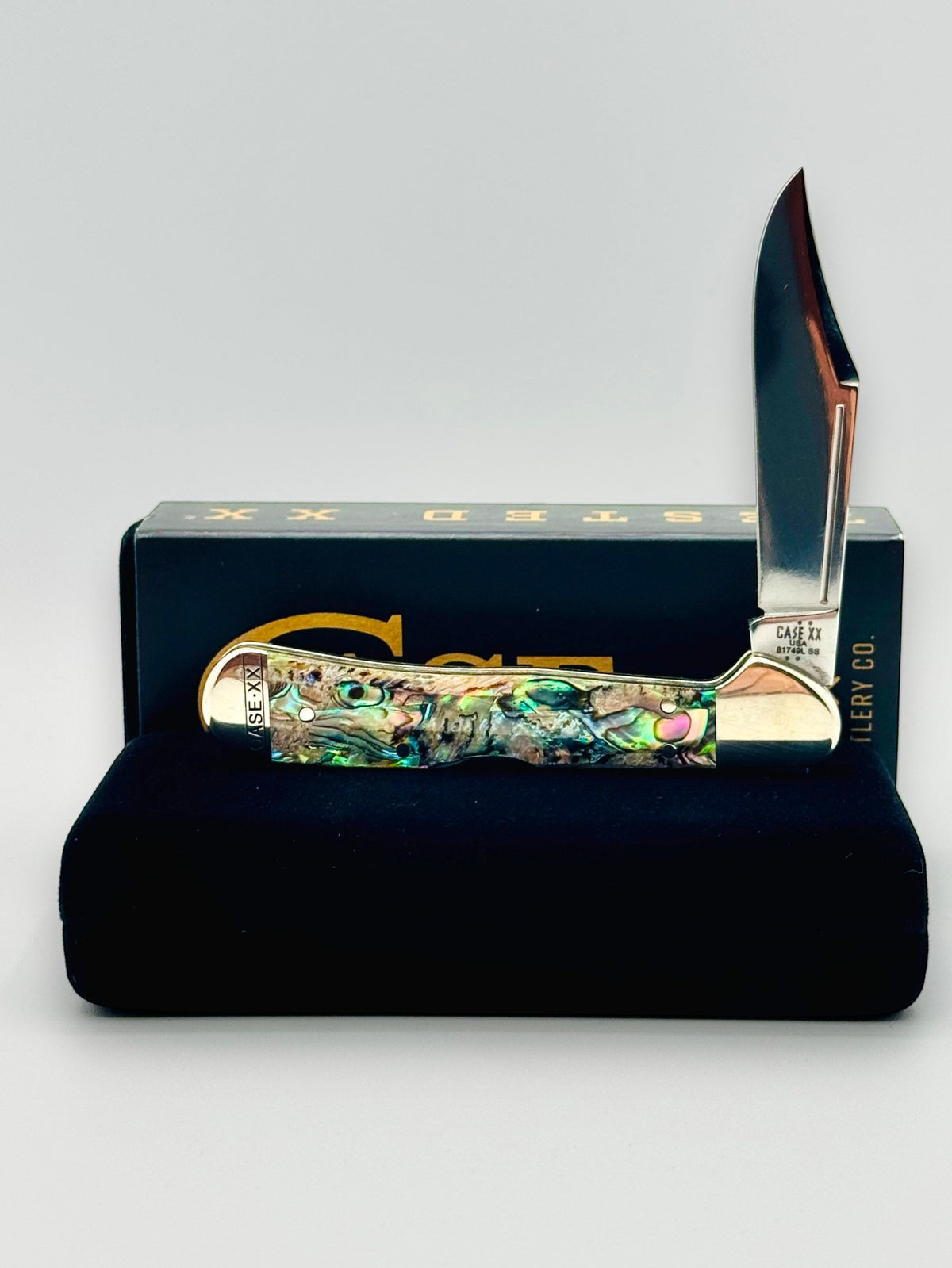 Case XX 12020 Genuine Abalone Mini CopperLock