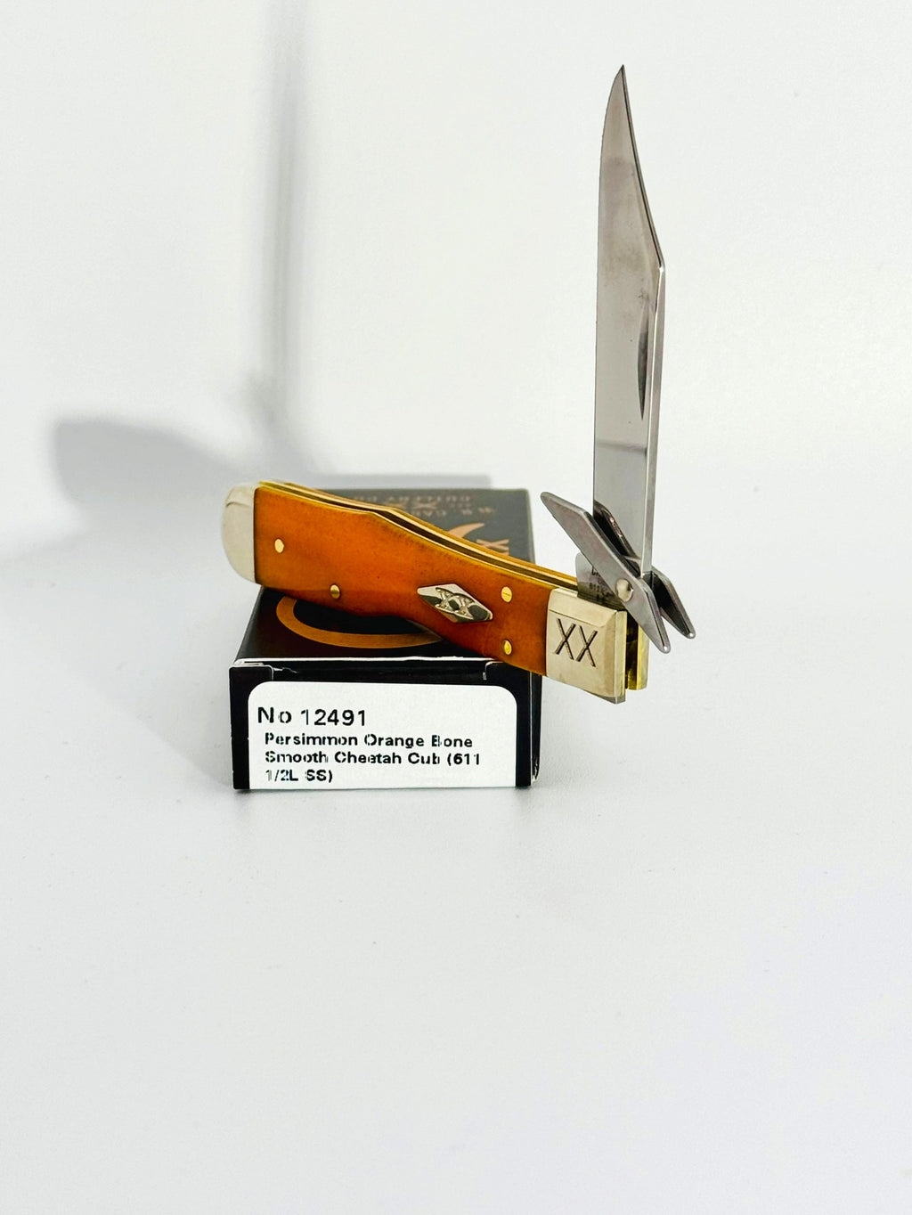 Case XX 12491 smooth persimmon orange bone Cheetah Cub SFO, photo 2