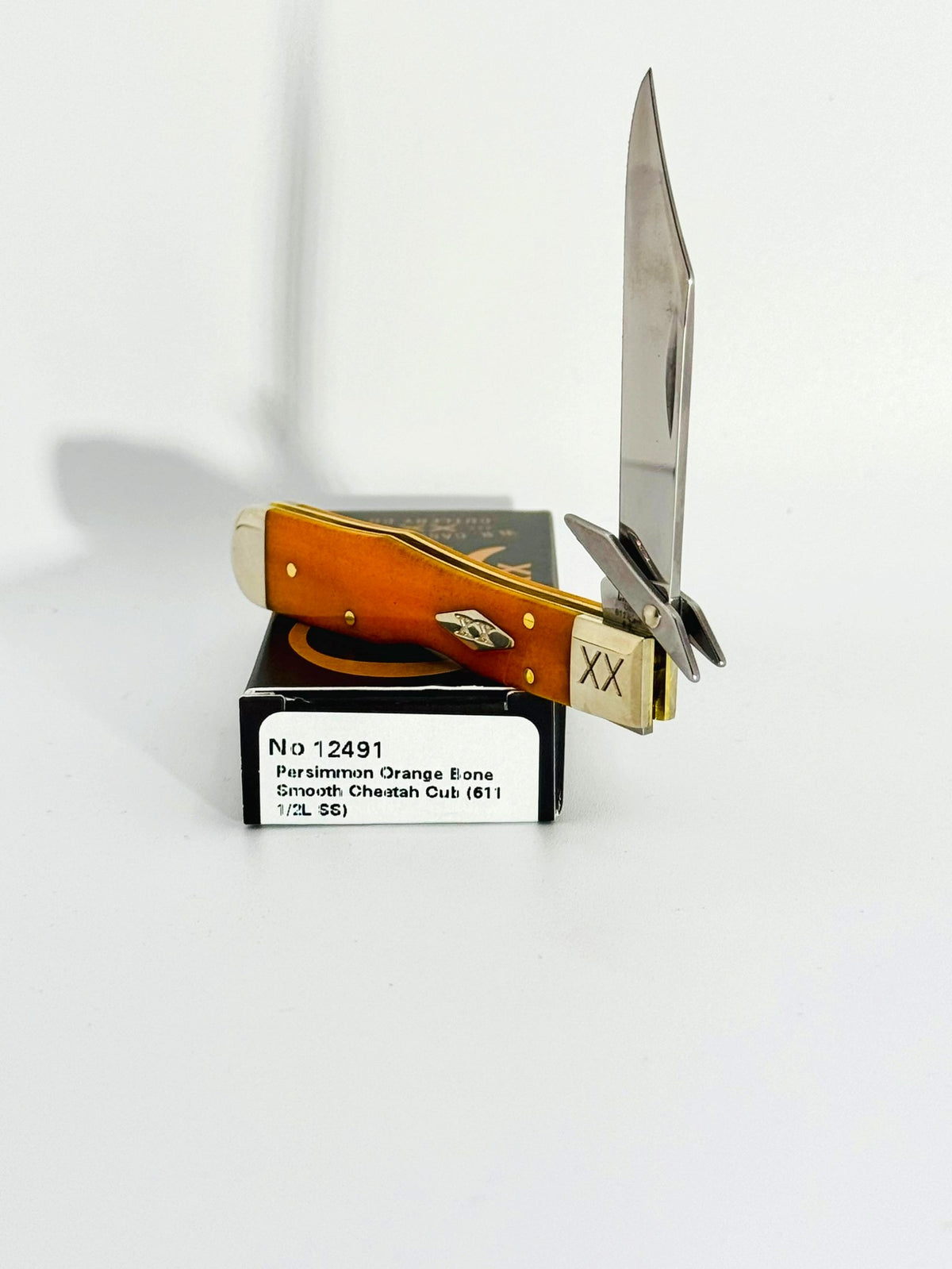 Case XX 12491 smooth persimmon orange bone Cheetah Cub SFO, photo 2