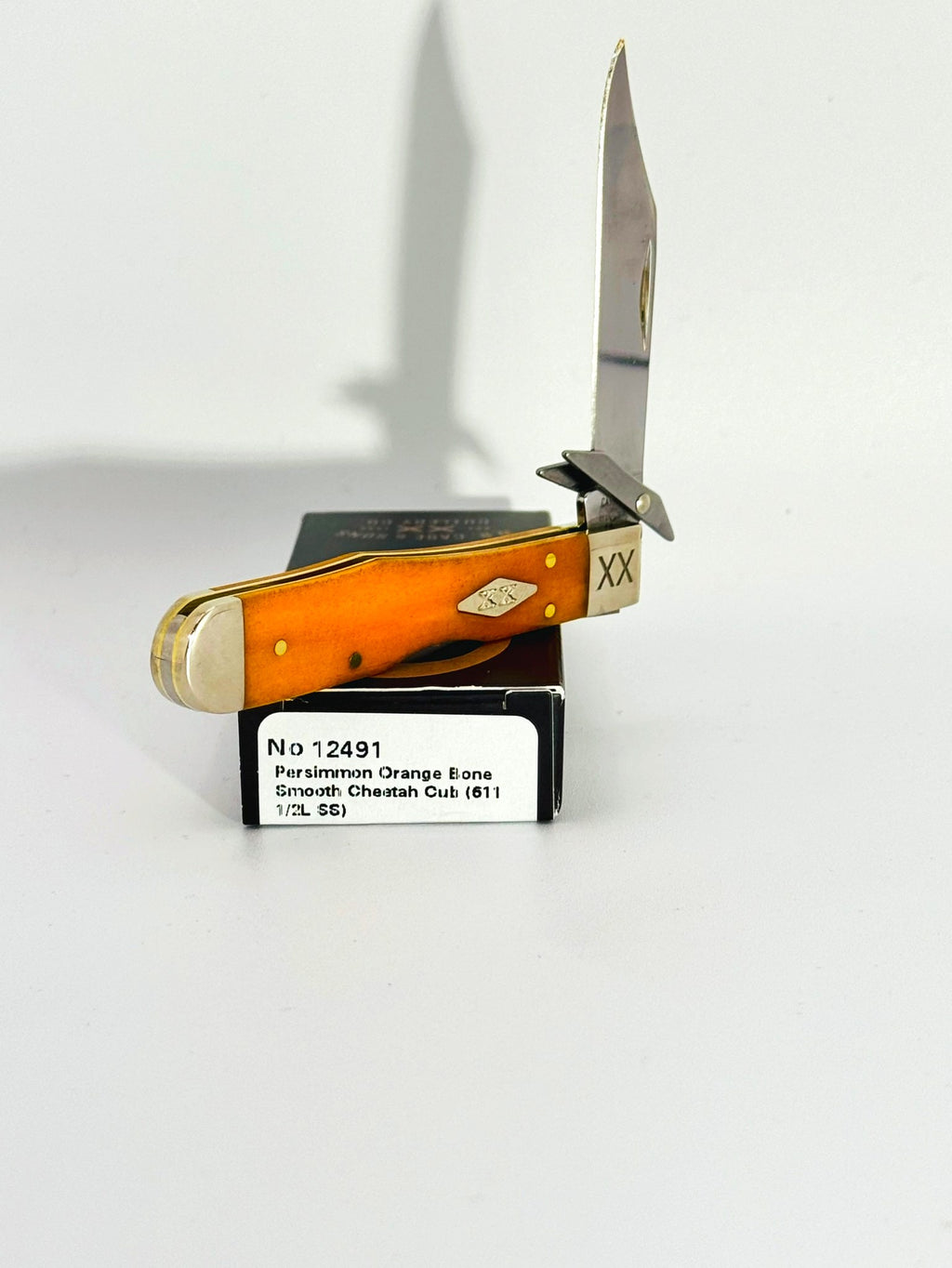 Case XX 12491 smooth persimmon orange bone Cheetah Cub SFO, photo 3
