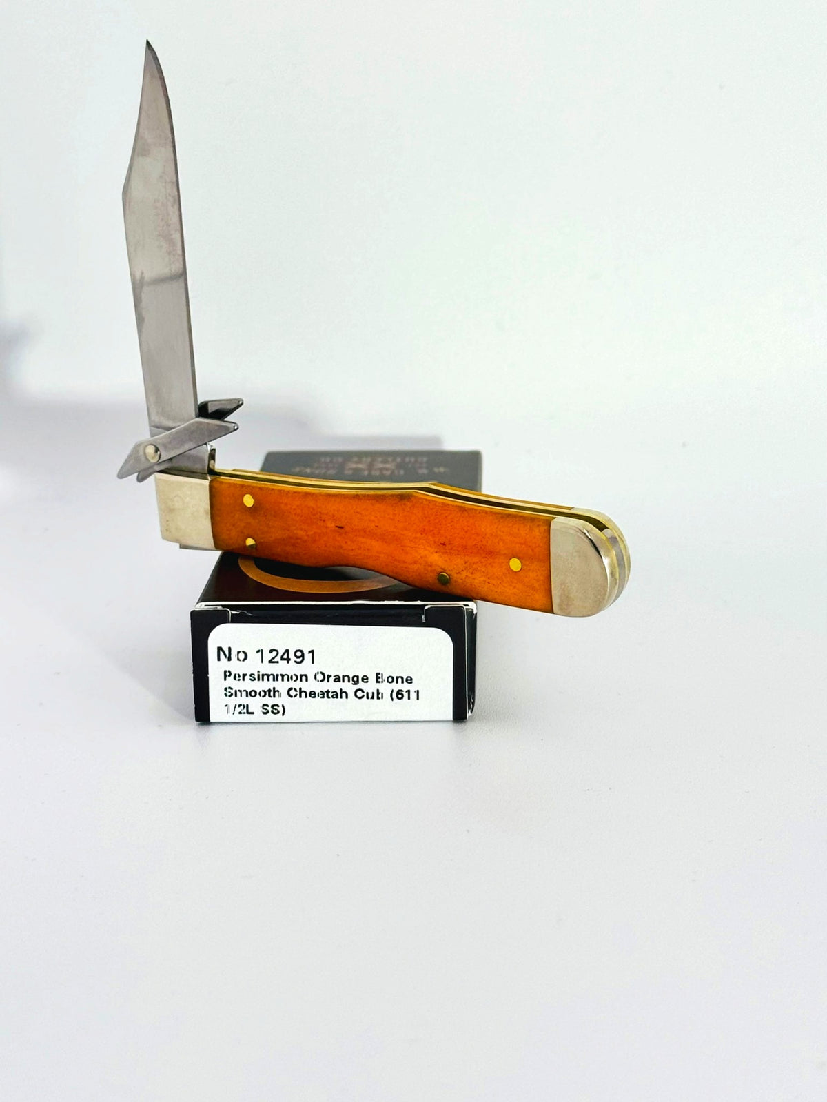 Case XX 12491 smooth persimmon orange bone Cheetah Cub SFO, photo 4