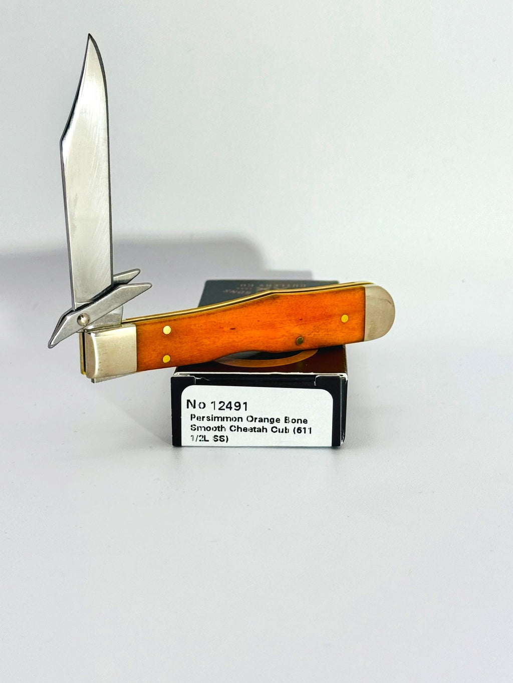 Case XX 12491 smooth persimmon orange bone Cheetah Cub SFO, photo 5