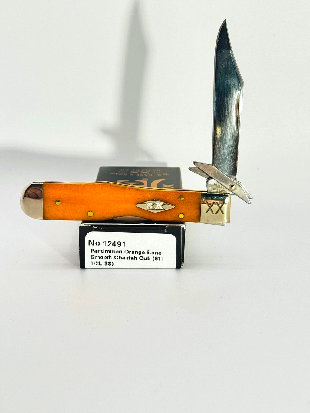 Case XX 12491 smooth persimmon orange bone Cheetah Cub SFO, photo 1