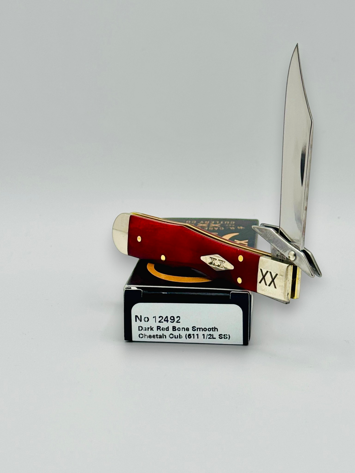 Case XX 12492 Smooth Red Bone Cheetah Cub Diamond Shield SFO — photo 2