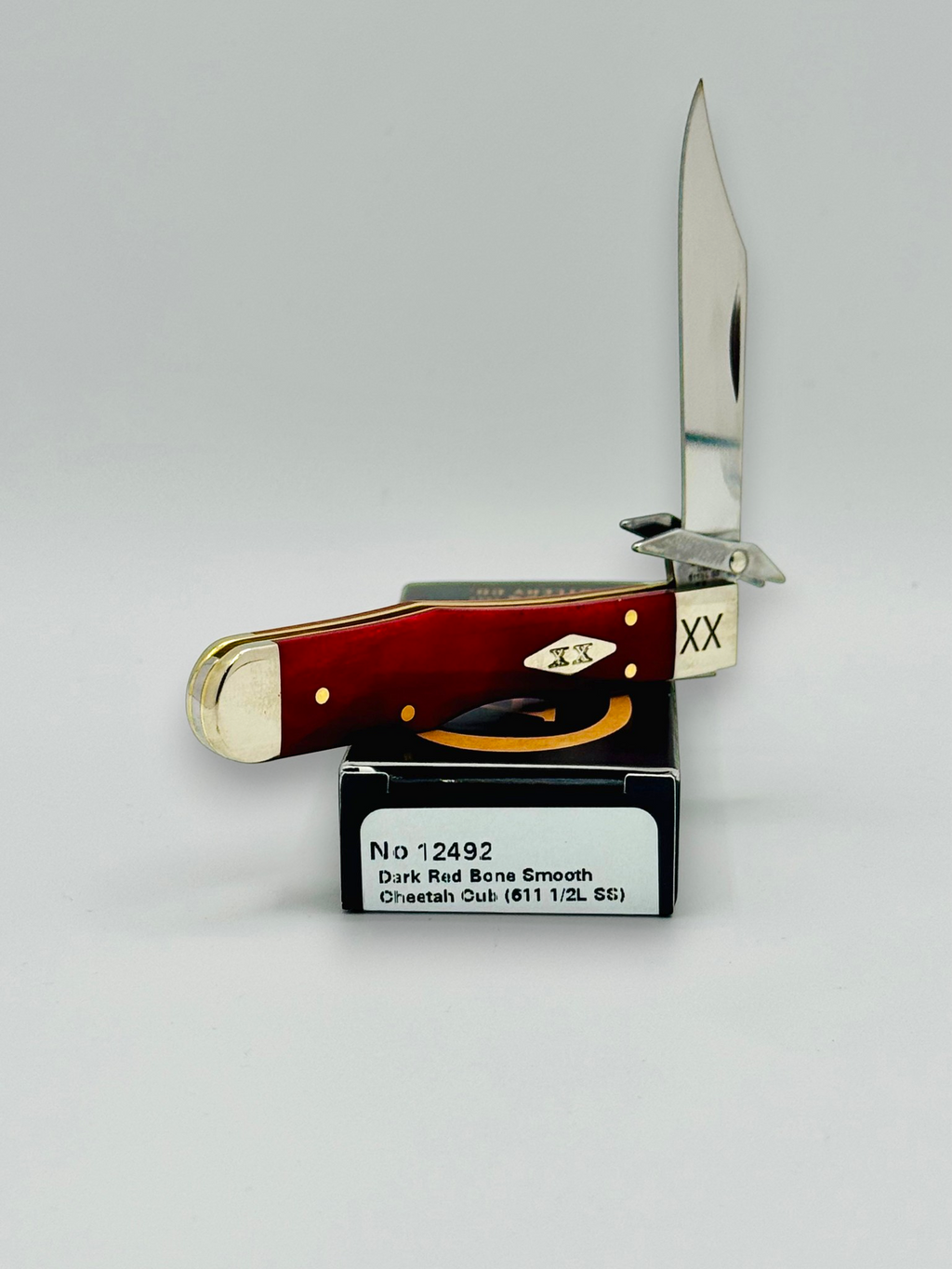 Case XX 12492 Smooth Red Bone Cheetah Cub Diamond Shield SFO — photo 3