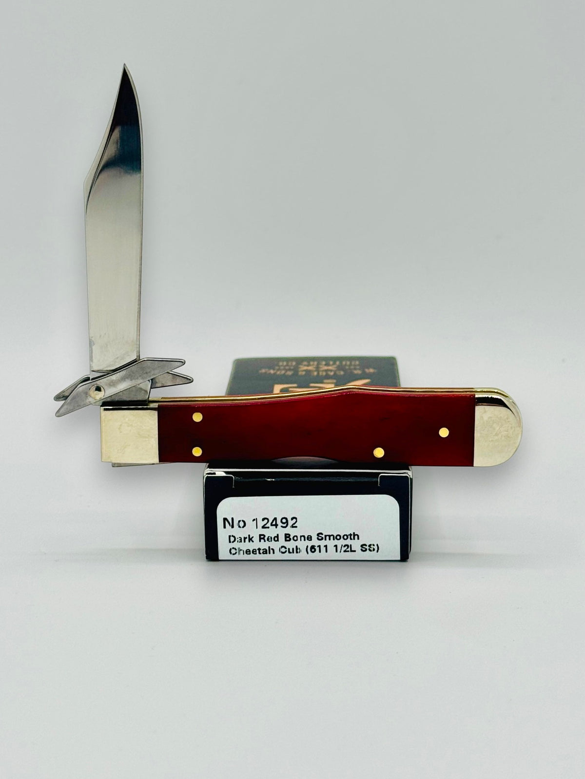 Case XX 12492 Smooth Red Bone Cheetah Cub Diamond Shield SFO — photo 6