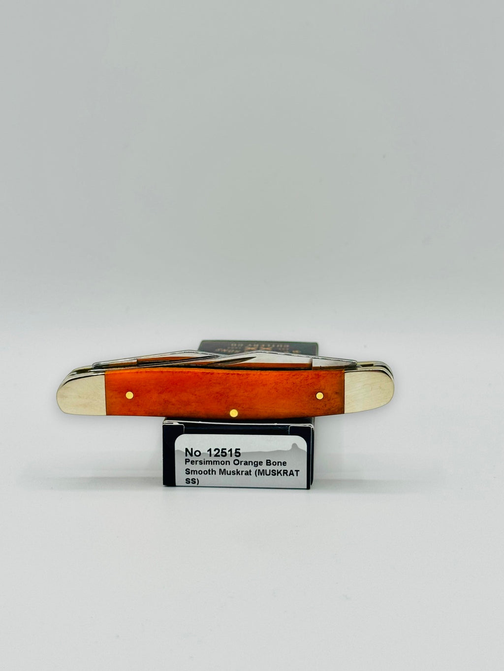 Case XX 12515 Smooth Persimmon Orange Bone Muskrat Diamond Shield SFO — photo 8