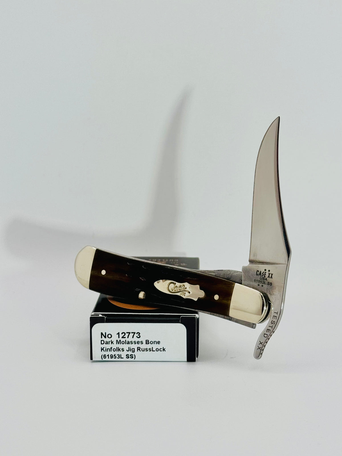 Case XX 12773 Kinfolks Jig Molasses Bone RussLock, photo 3