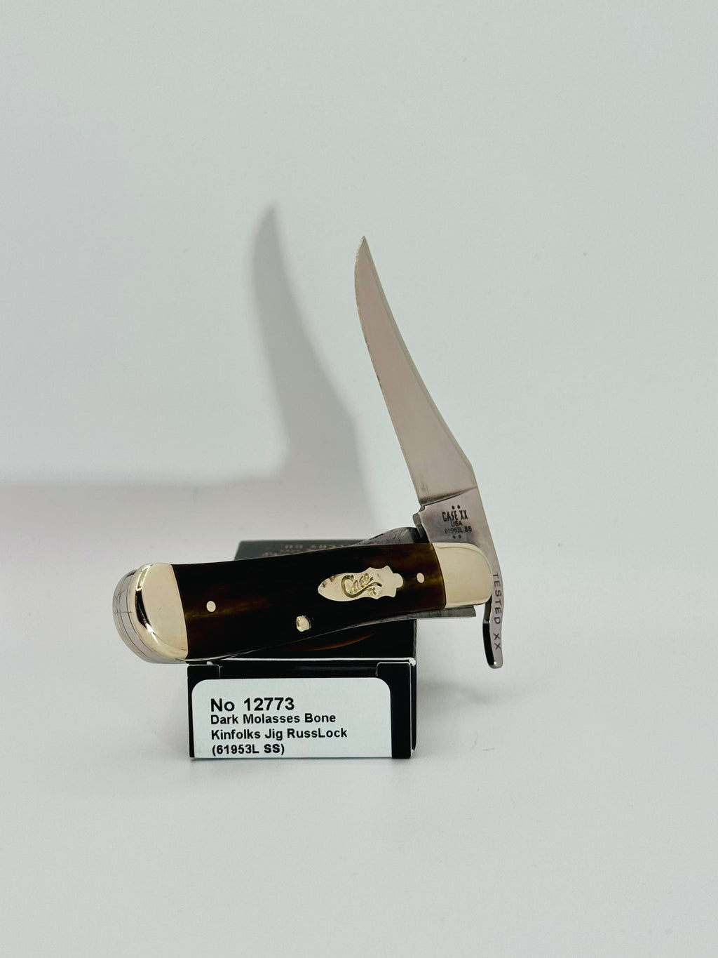 Case XX 12773 Kinfolks Jig Molasses Bone RussLock, photo 4