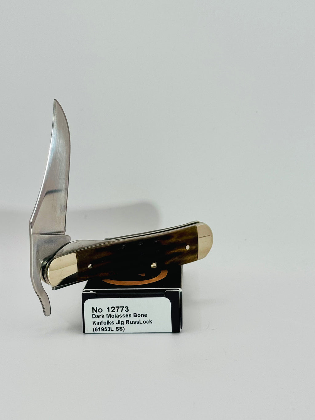 Case XX 12773 Kinfolks Jig Molasses Bone RussLock, photo 6