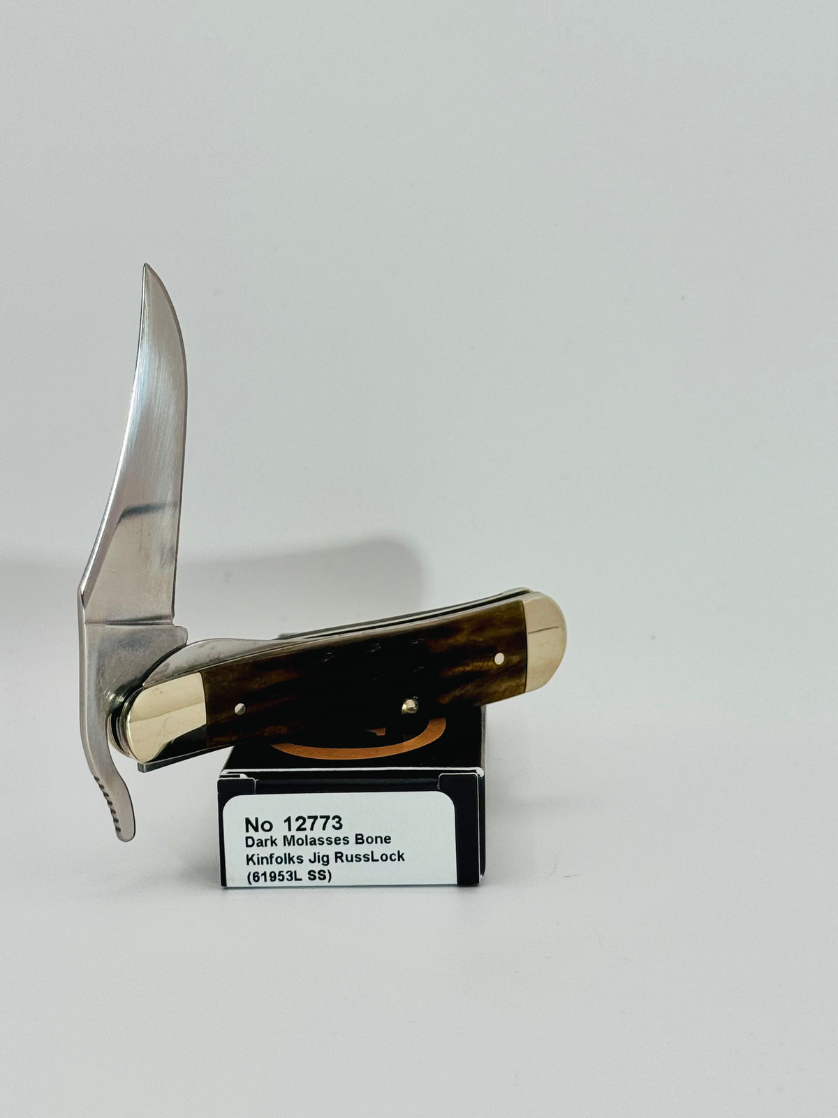 Case XX 12773 Kinfolks Jig Molasses Bone RussLock, photo 6