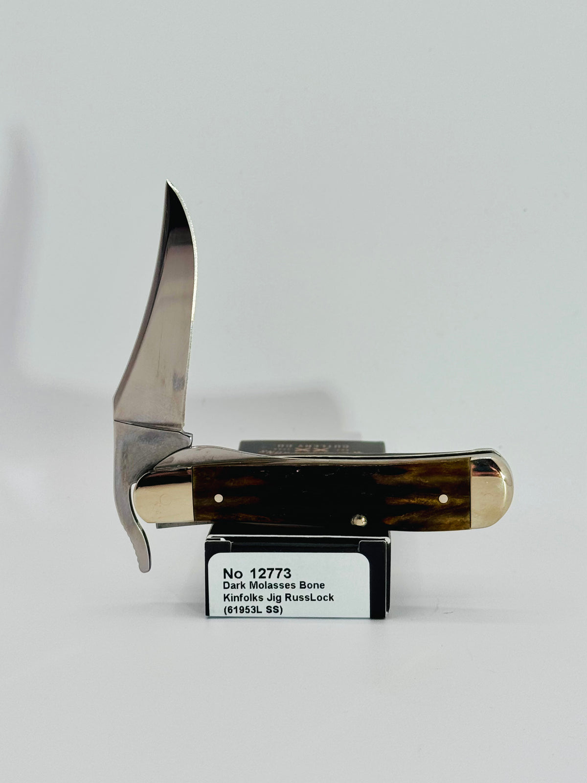 Case XX 12773 Kinfolks Jig Molasses Bone RussLock, photo 7