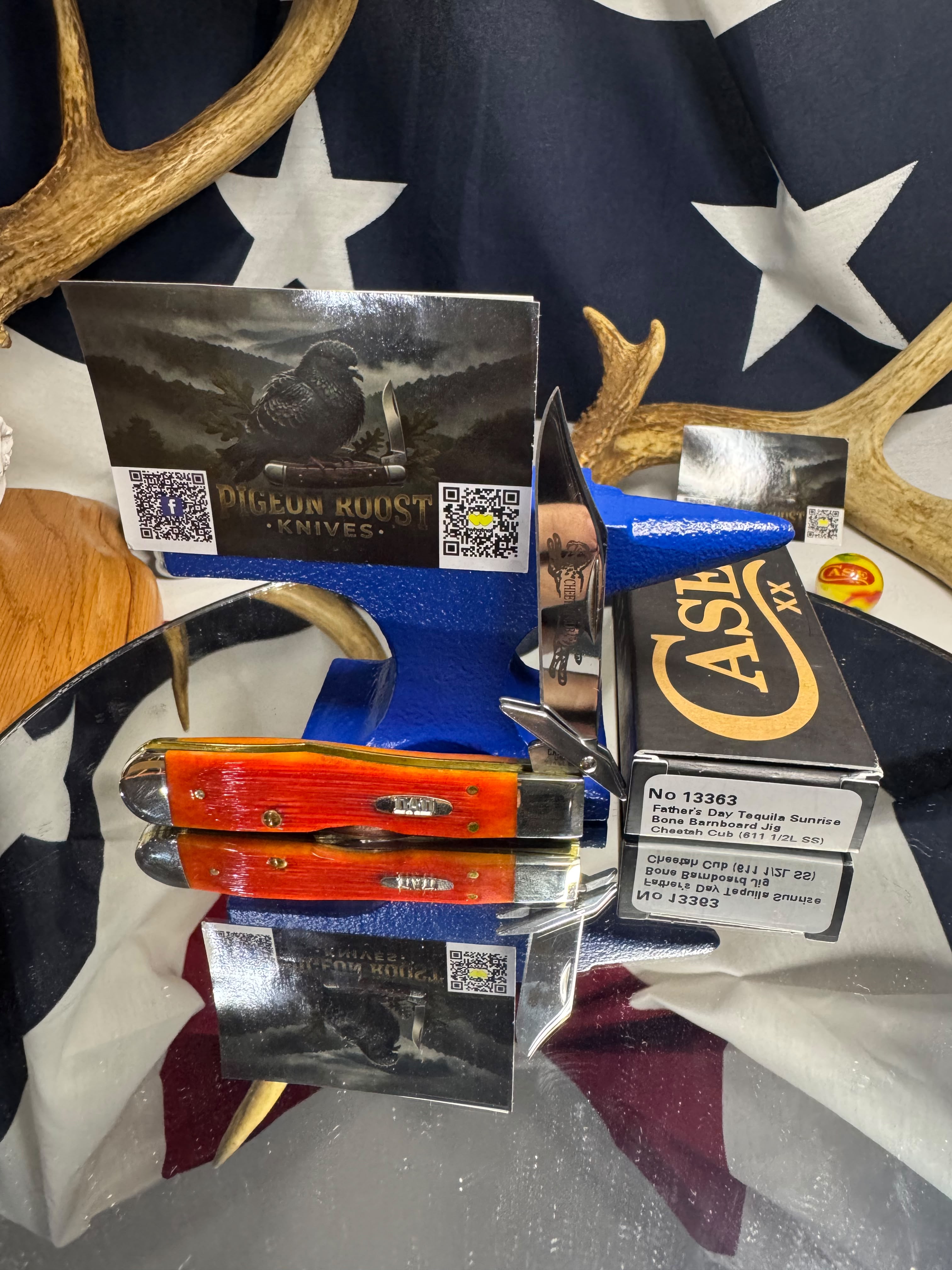 Case XX 2026 Father’s Day Tequila Sunrise Bone Barnboard Jig Cheetah Cub – No. 13363