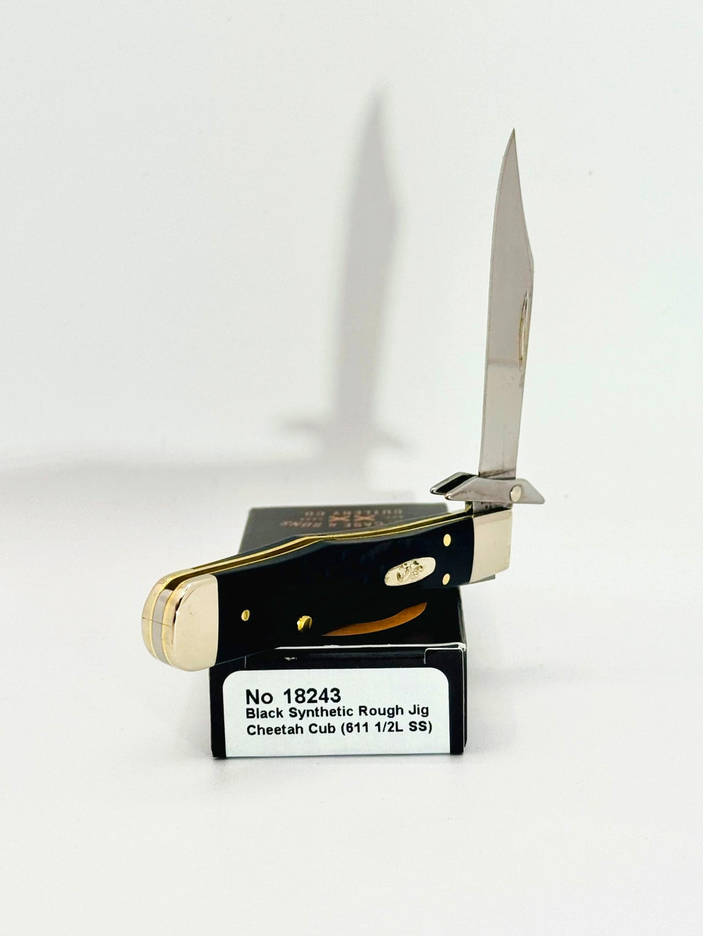 Case XX 18243 Rough Black jigged synthetic Cheetah Cub, photo 3