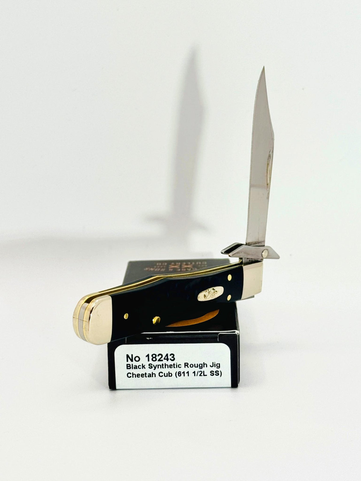 Case XX 18243 Rough Black jigged synthetic Cheetah Cub, photo 3