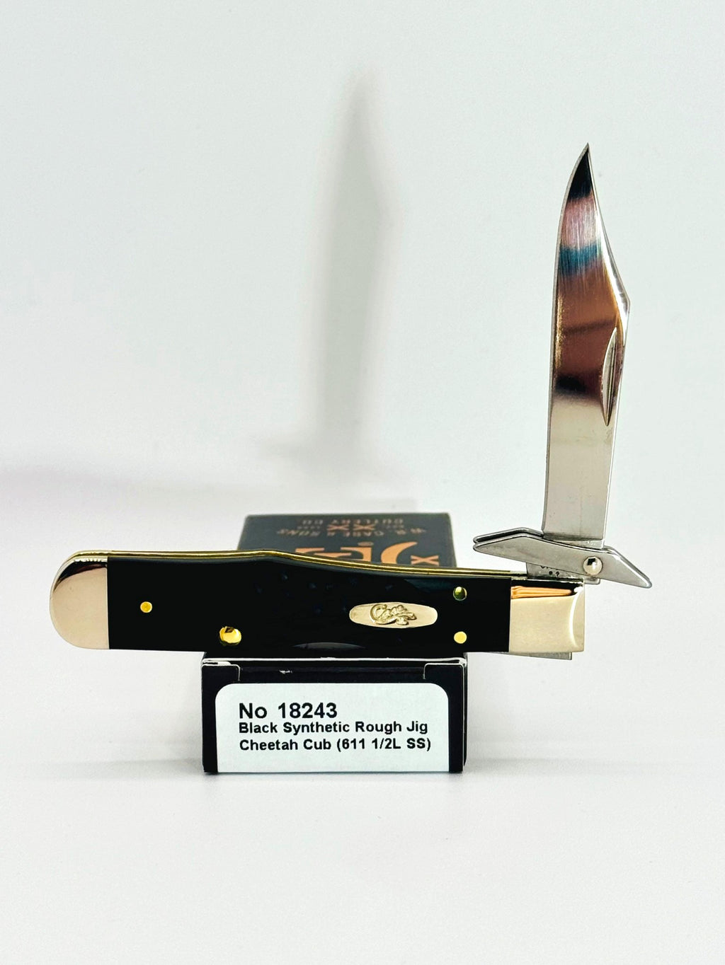Case XX 18243 Rough Black jigged synthetic Cheetah Cub, photo 1