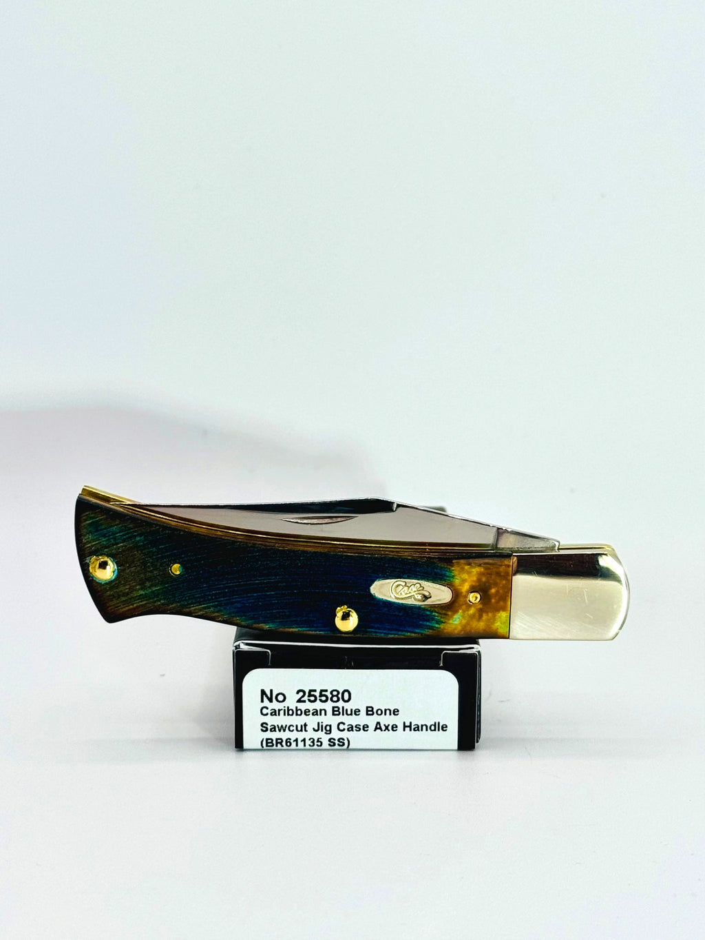 Case XX 25580FDU Fired Up Caribbean Blue Bone Sawcut Reef Axe Handle, photo 7