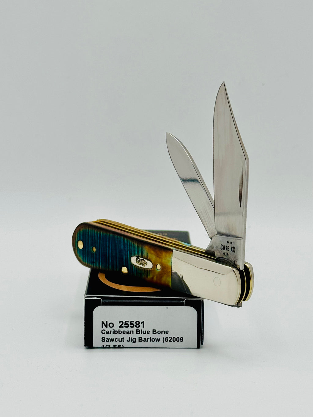 Case XX 25581FDU Fired Up Caribbean Blue Bone Sawcut Barlow — photo 2