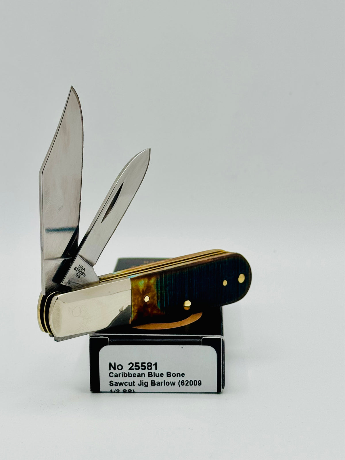 Case XX 25581FDU Fired Up Caribbean Blue Bone Sawcut Barlow — photo 5