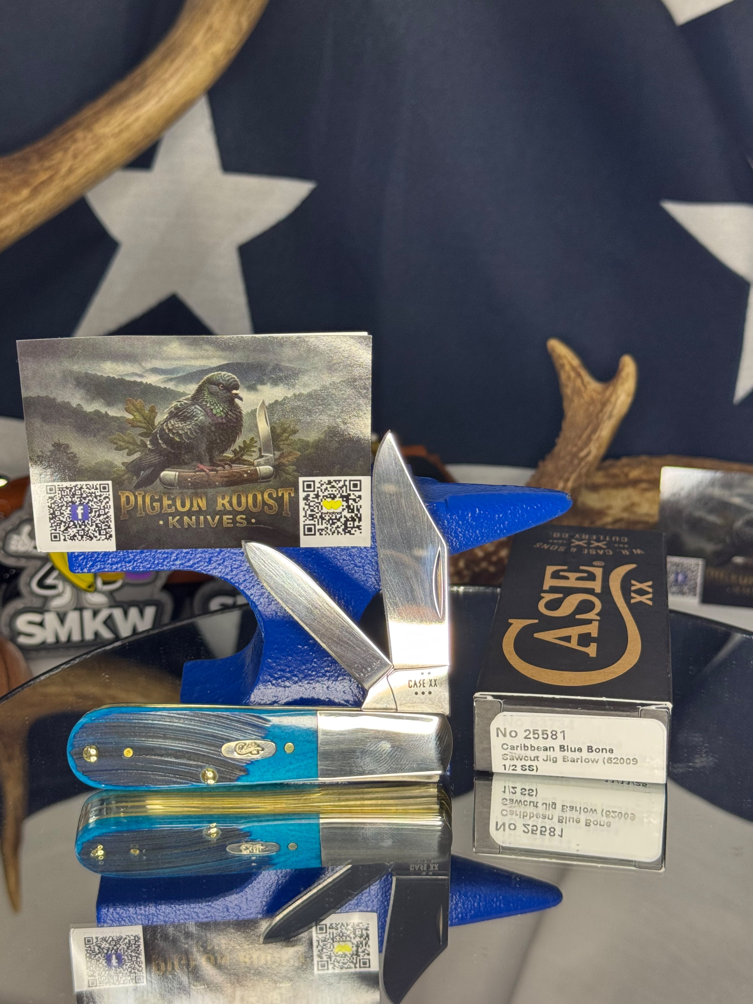 Case XX 25581 – Caribbean Blue Bone Sawcut Jig Barlow
