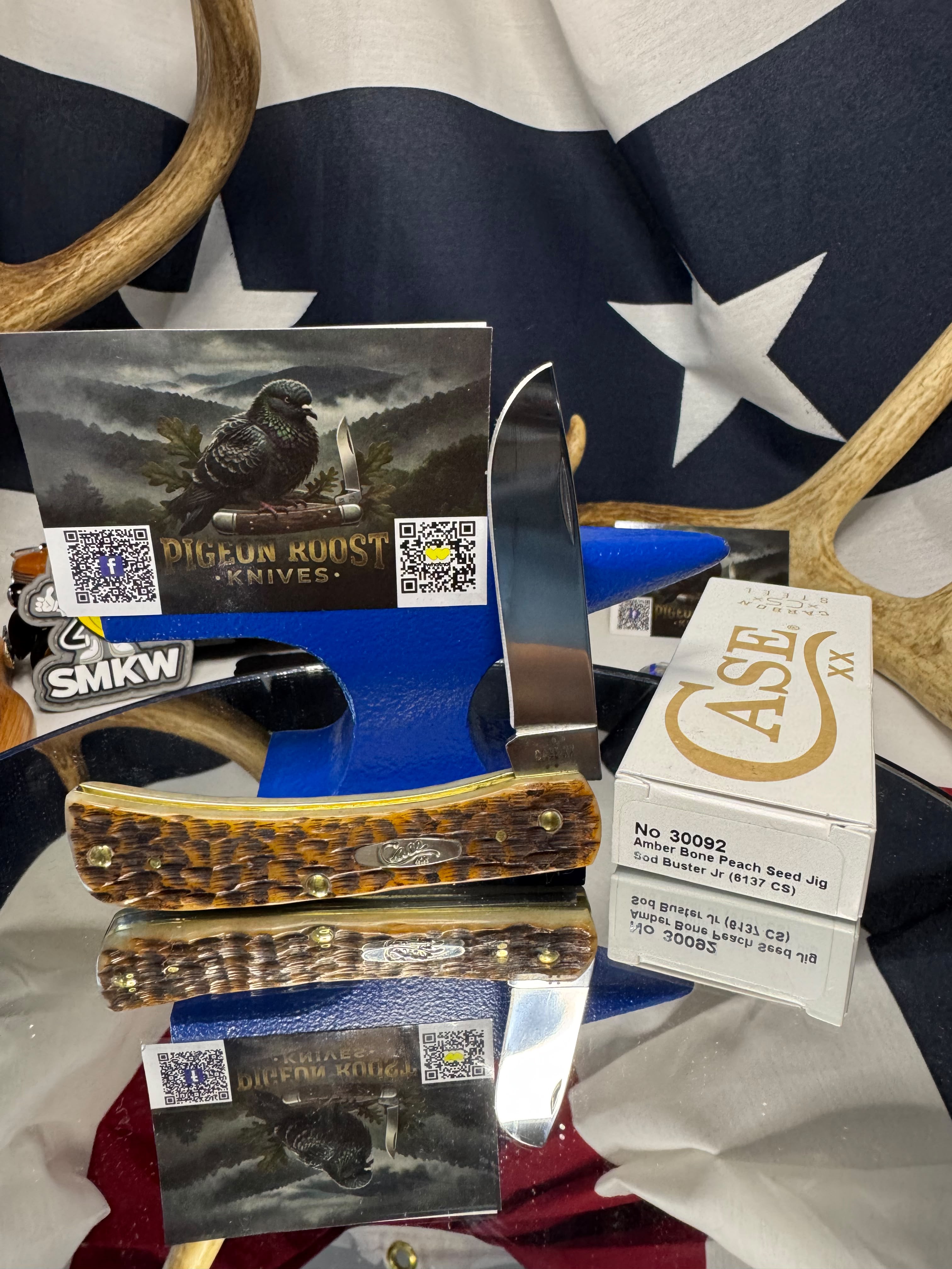 Case XX 30092 – Amber Bone Peach Seed Jig Sod Buster Jr