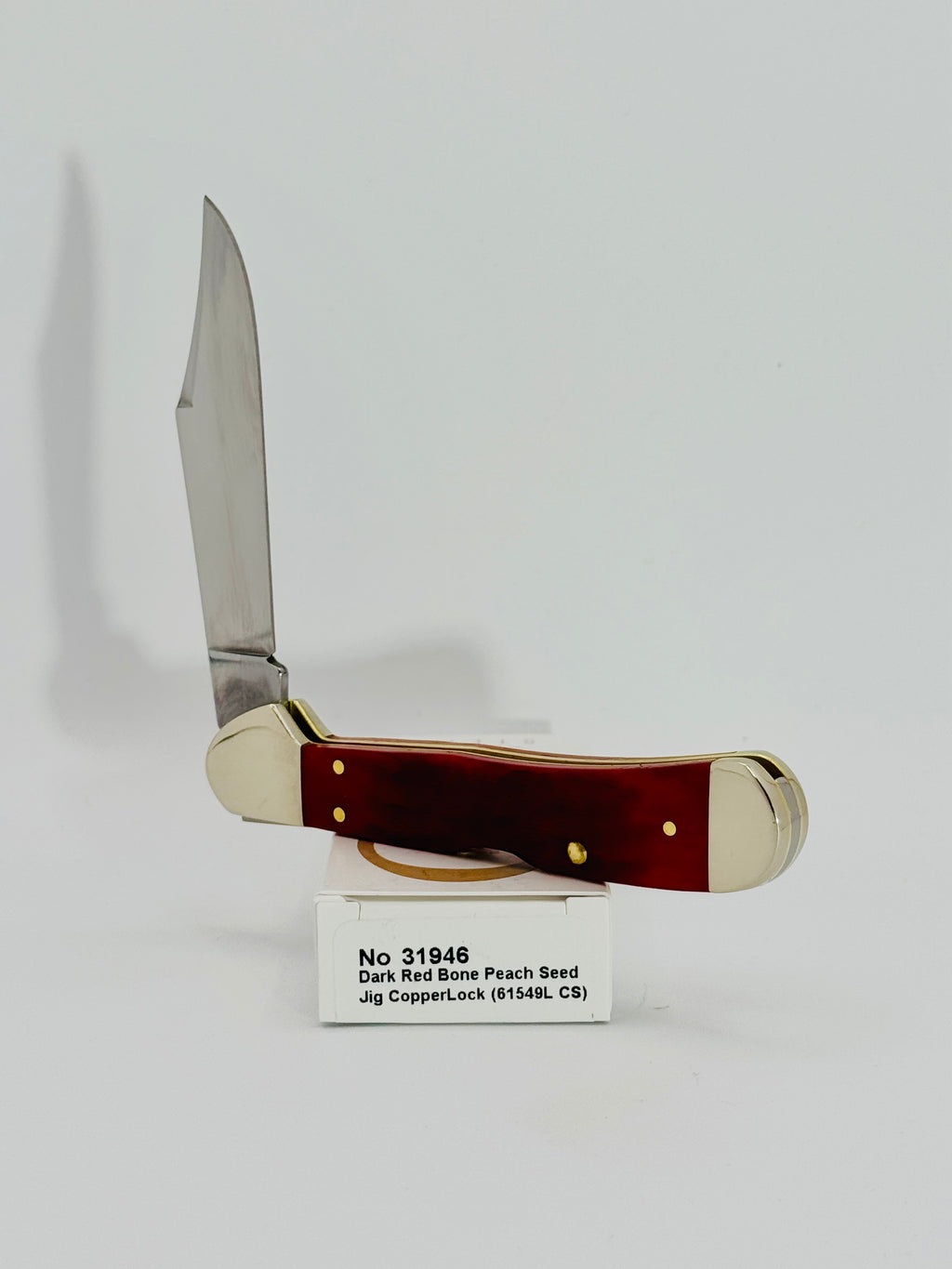 Case XX 31946 Dark Red Bone Peach Seed Jig CS CopperLock, photo 4