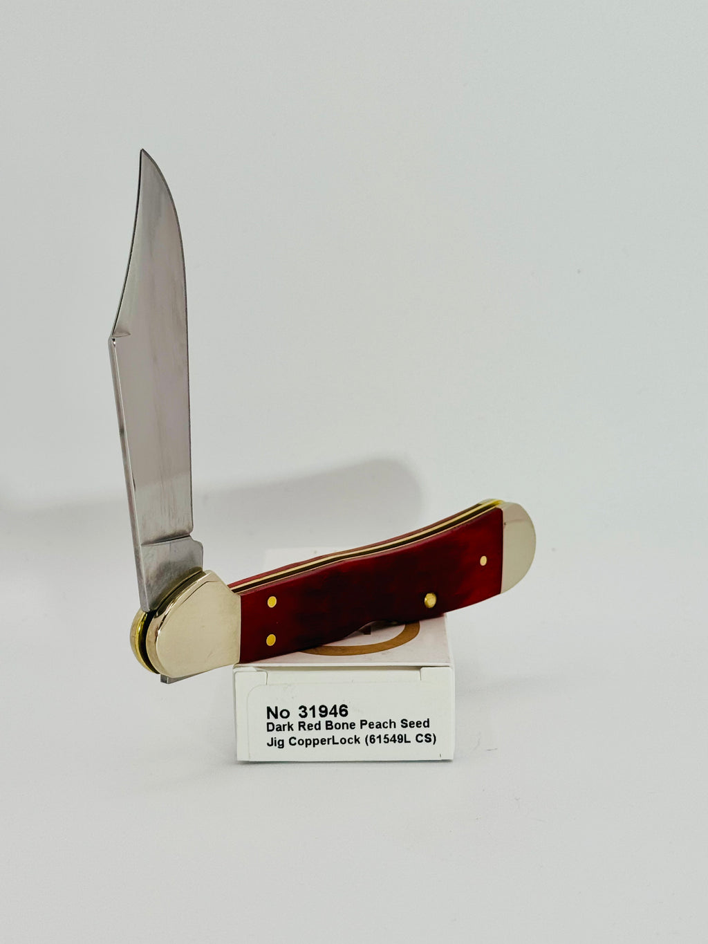 Case XX 31946 Dark Red Bone Peach Seed Jig CS CopperLock, photo 5
