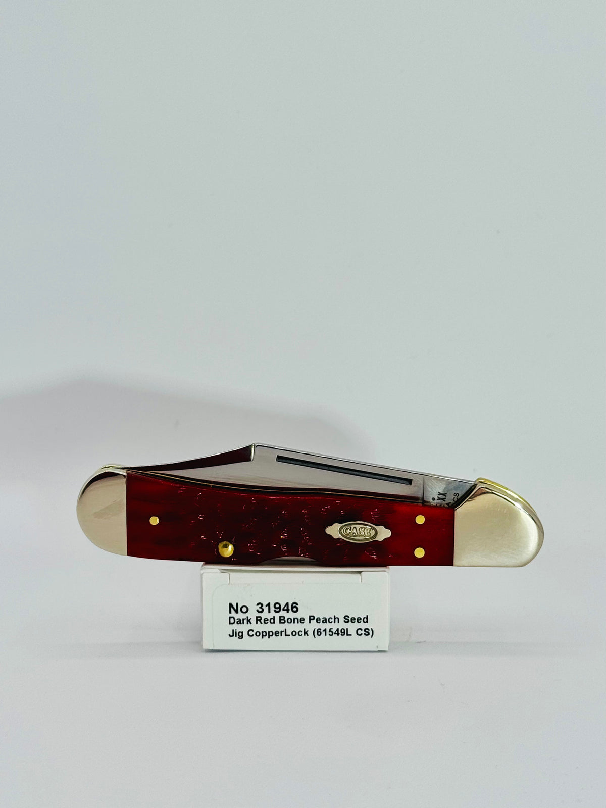 Case XX 31946 Dark Red Bone Peach Seed Jig CS CopperLock, photo 7