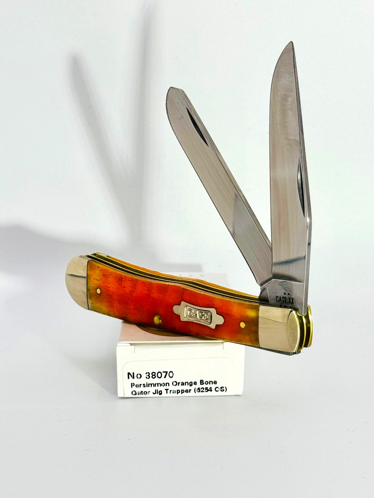 Case XX 38070 persimmon orange Gator Jig bone Trapper, photo 2