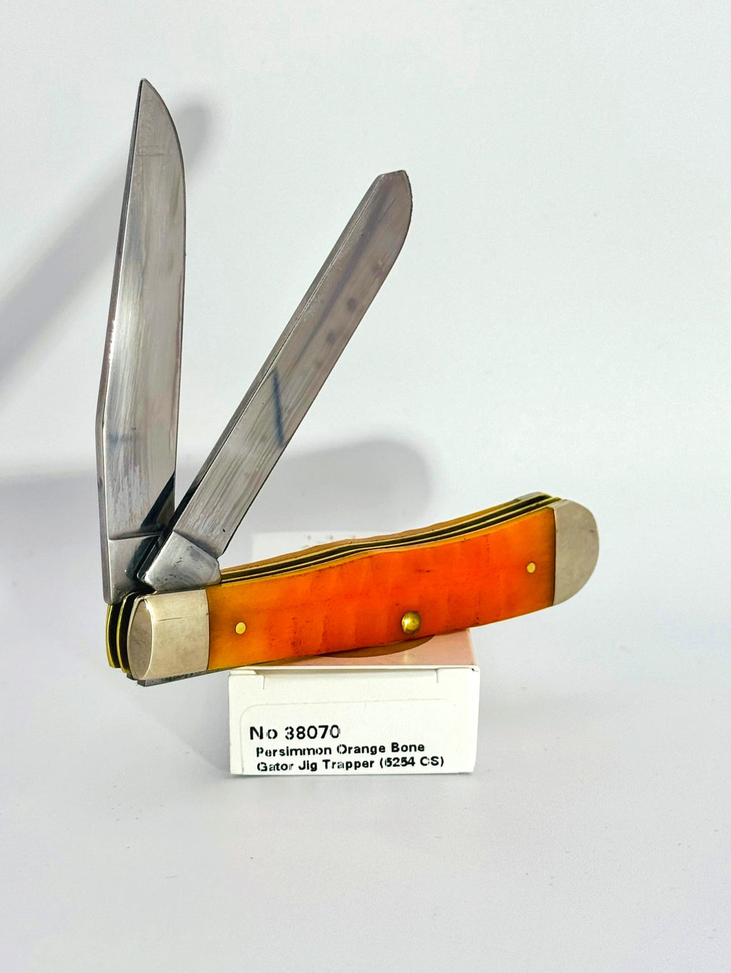 Case XX 38070 persimmon orange Gator Jig bone Trapper, photo 5